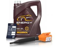 Mannol 5L Energy 5W-30 + Ölwechselanhänger + Trichter [Hersteller-Nr. MN7511-5]