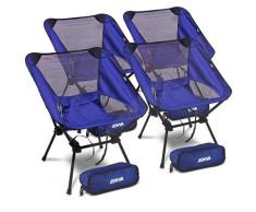 Enva 4x Faltbarer Campingstuhl - Ultrakompakt [Hersteller-Nr. 40974588]