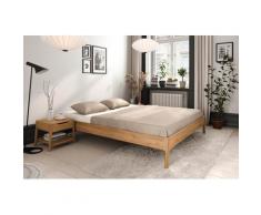 Bett Eiche massiv ohne Kopfteil Trondheim 140x200