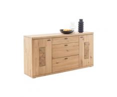 Sideboard 180 cm Eiche massiv mit Hirnholz Palencia