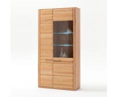 Vitrinenschrank Kernbuche 107 cm Sanremo