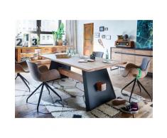 Esstisch Palermo Eiche massiv mit schweizer Kante Rustikale Eiche geölt 220x100 cm