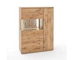 Highboard Eiche bianco teilmassiv 90 cm rechts Santa Fe