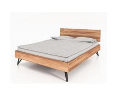 Bett GENT Kernbuche massiv mit Holzkopfteil 180x200