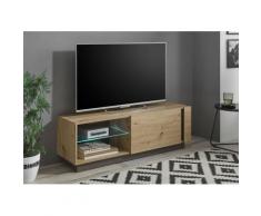 Lowboard 138 cm mit 1x Klappe Eiche Graphit CORATO