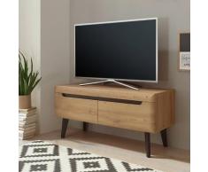 Lowboard 107 cm 2x Schubkästen Eiche Tonder