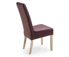 Esszimmerstuhl grau,beige,blau,braun,gelb,grün,lila,orange,rosa,rot,schwarz,silber,türkis,weiß,wählbar Echtleder JANA von Empinio24