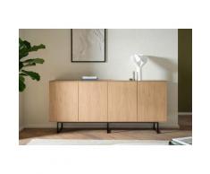 Sideboard Eiche hell 4-türig 200 cm Como