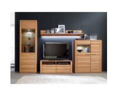 Wohnwand Kernbuche 319 cm Nr.1 Sanremo