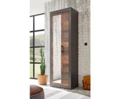 Garderobenschrank 201x65 cm 2-türig used-look QUEENS