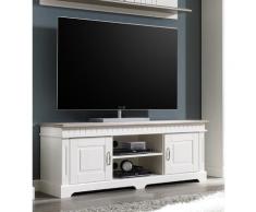 TV-Lowboard weiß Massivholz 144 cm CORDOBA
