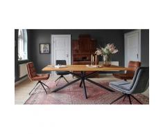 Esstisch mit Baumkante Eiche massiv Palermo Rustikale Eiche geölt 200x100 cm