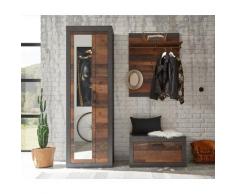 Garderoben-Set 3-teilig mit Schrank used-look QUEENS Nr. 2