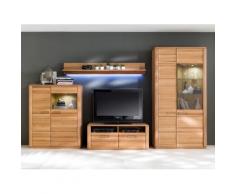 Wohnwand Kernbuche 357 cm Nr.33 Sanremo