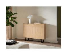 Kommode Eiche hell 2-türig 115 cm Como