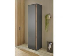 Garderobenschrank anthrazit + Eiche grifflos 50 cm Boston