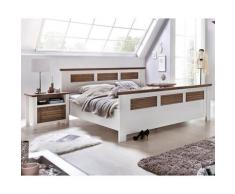 Doppelbett 160x200 Pinie weiß braun Laguna