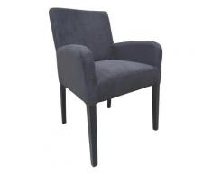 Armlehnstuhl grau,beige,blau,braun,gelb,grün,lila,orange,rosa,rot,schwarz,silber,türkis,weiß,wählbar Microfaser ALFO von Empinio24