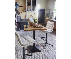 Bartisch Stehtisch 80x80 cm Eiche massiv Palermo Rustikale Eiche geölt