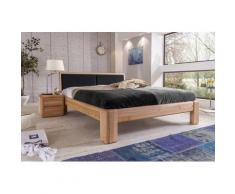 Bett »Verona« Kernbuche Mit Bettkasten/Lattenrost 180x200 cm Holzkopfteil