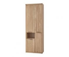 Garderobenschrank Eiche teilmassiv 70 cm Nr.01 Bianco