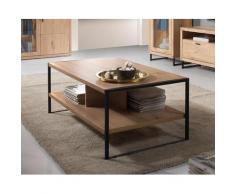 Couchtisch Eiche 110x65 cm bianco Dekor SERRA