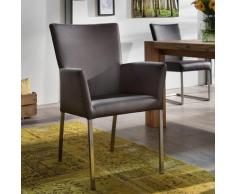 Armlehnstuhl grau,beige,blau,braun,gelb,grün,lila,orange,rosa,rot,schwarz,silber,türkis,weiß,wählbar Echtleder QIARA von Empinio24