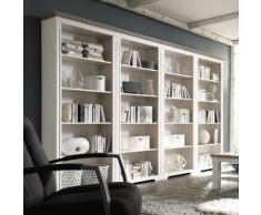 Regalwand Massivholz weiß 321 cm CORDOBA
