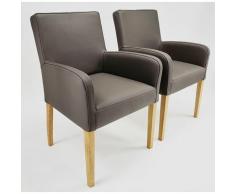 Armlehnstuhl grau,beige,blau,braun,gelb,grün,lila,orange,rosa,rot,schwarz,silber,türkis,weiß,wählbar Echtleder ALFO von Empinio24