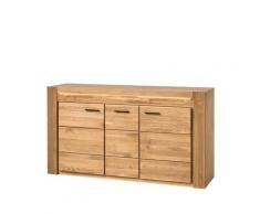 Sideboard 3-türig 161 cm Volo Eiche teilmassiv geölt