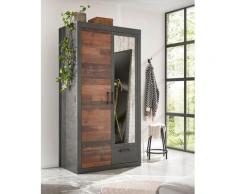 Kleiderschrank 2-türig 105x201 cm used-look QUEENS