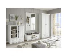 Garderoben-Set 354 cm 4-teilig weiß Pinie WALES Nr. 4