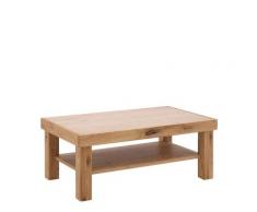 Couchtisch mit Ablage 110x65 cm Eiche teilmassiv Andria