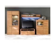 Wohnwand Kernbuche 357 cm Nr.3 Sanremo