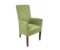 Armlehnstuhl grau,beige,blau,braun,gelb,grün,lila,orange,rosa,rot,schwarz,silber,türkis,weiß,wählbar Microfaser ANATOL von Empinio24