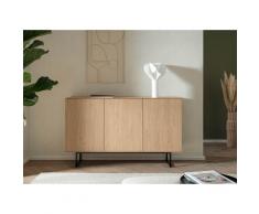 Sideboard Eiche hell 3-türig 150 cm Como