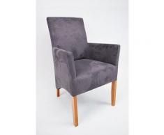 Armlehnstuhl grau,beige,blau,braun,gelb,grün,lila,orange,rosa,rot,schwarz,silber,türkis,weiß,wählbar Microfaser ANATOL von Empinio24