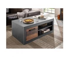 Couchtisch 110x63 cm Höhe 43 cm mit 2 Klappen used-look QUEENS