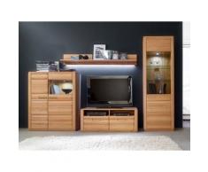 Wohnwand Kernbuche 319 cm Nr.11 Sanremo