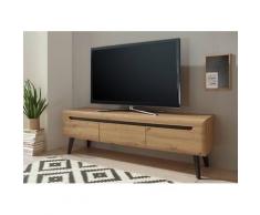 Lowboard 160 cm 3x Schubkästen Eiche Tonder