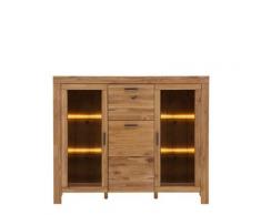 Highboard mit 3 Türen Eiche teilmassiv Andria