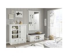 Garderoben-Set 239 cm 3-teilig weiß Pinie WALES Nr. 3