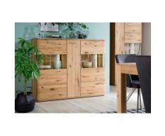 Highboard 150 cm Eiche bianco teilmassiv Santa Fe