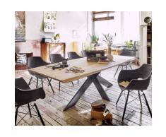 Esstisch Wildeiche massiv Extreme Wildeiche bianco 180x95 cm