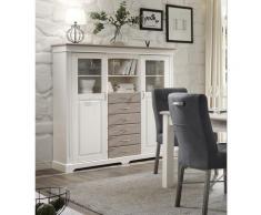 Highboard weiß Kiefer massiv Cordoba