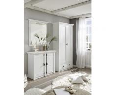 Garderoben-Set 220 cm 3-teilig weiß Pinie WALES Nr. 2