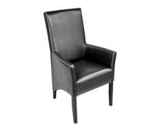 Armlehnstuhl grau,beige,blau,braun,gelb,grün,lila,orange,rosa,rot,schwarz,silber,türkis,weiß,wählbar Kunstleder ANATOL von Empinio24