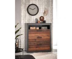 Kommode 92x104 cm mit 3 Schubkästen used-look QUEENS