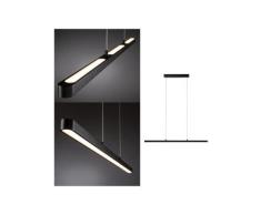 Pendelleuchte Paulmann, Lento, dimmbar, Schwarz, für Wohnzimmer, Metall Modern