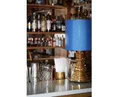 Tischleuchte DESIGN BY US, Blau, für Wohnzimmer, Glas